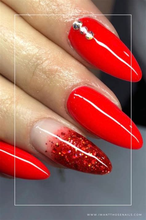 Red Nails Design Hoco