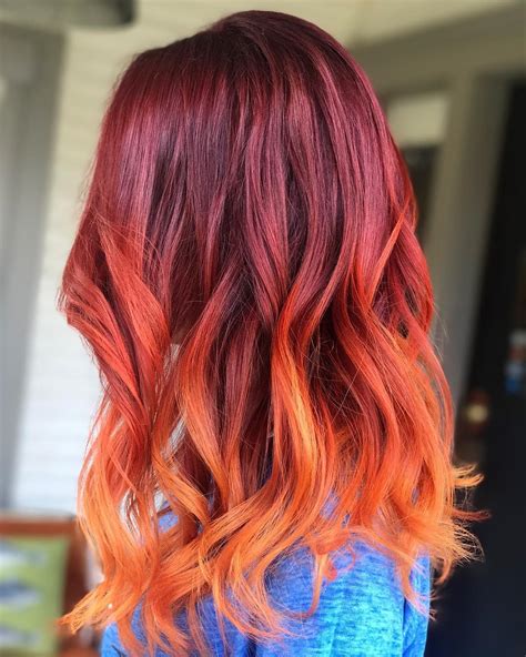 Red Ombre Colour