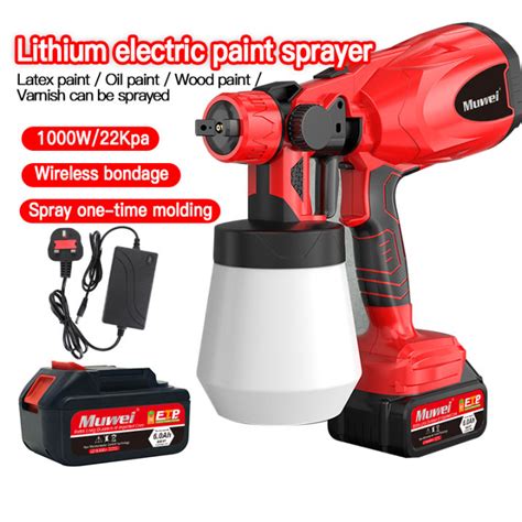 Red Paint Spray Machine