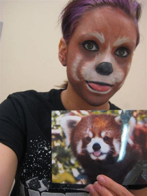 red panda face paint