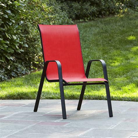 Red Patio Stacking Chairs