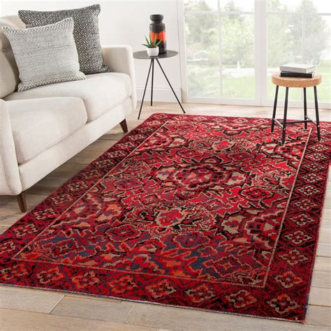 Red Pattern Area Rugs