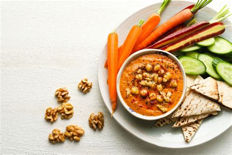 Red Pepper Walnut Hummus