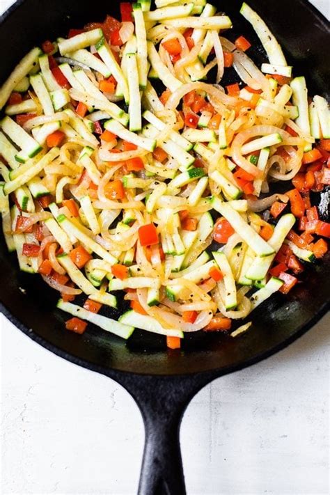 Red Pepper Zucchini Onion