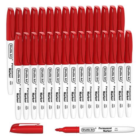 Red Permanent Markers
