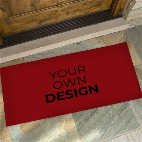 Red Personalized Doormat