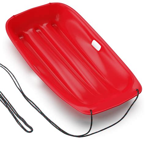 Red Plastic Toboggan