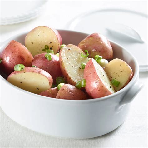 Red Potatoes On Microwave