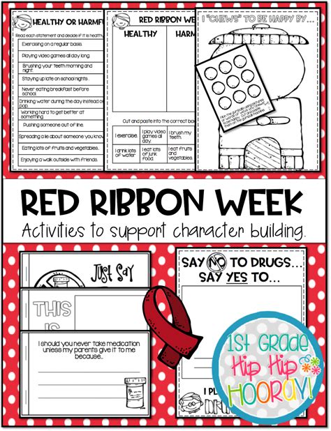 Red Ribbon Week Lessons Elementary Printable