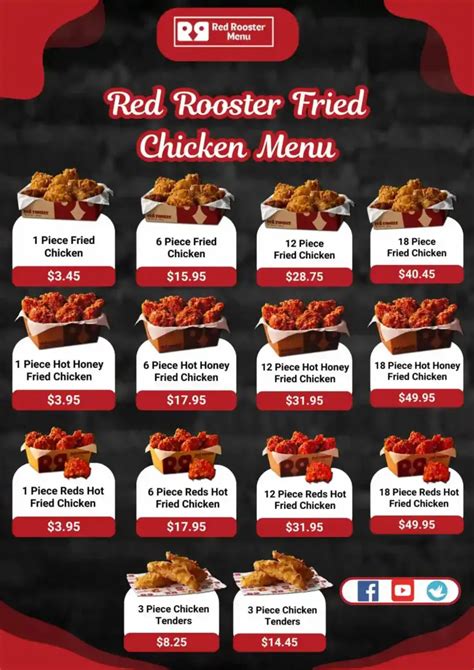 Red Rooster Menu Costs