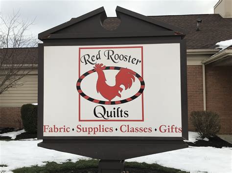 red rooster quilt shop