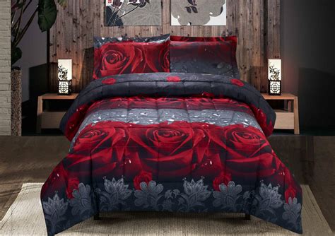 red rose bedding sets