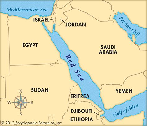 red sea area map