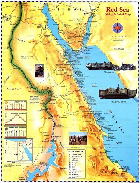red sea egypt map