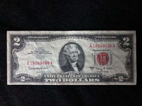 red seal 2$ bill