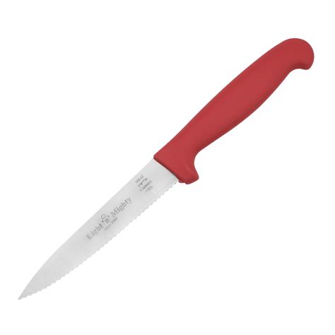 Red Serrated Utility Knife