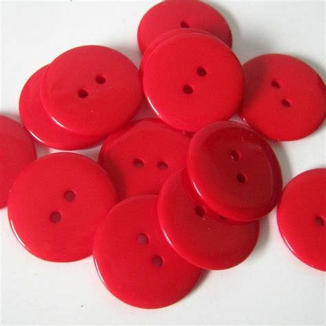 Red Sewing Buttons