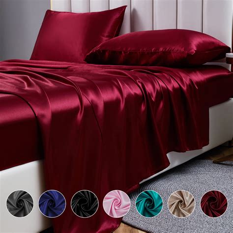 Red Sheets Queen Bed Set