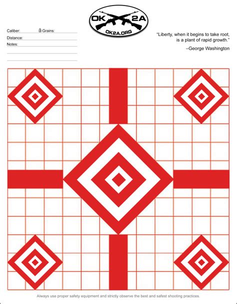 Red Shooting Targets Printable