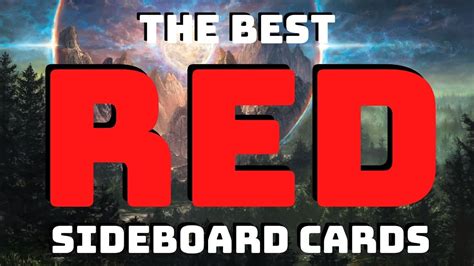 Red Sideboard Cards