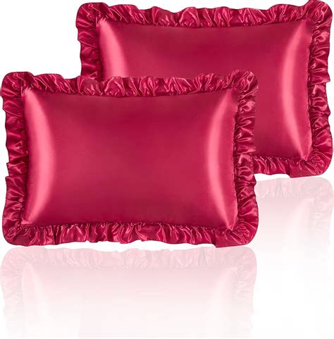 Red Silk Pillow Cases