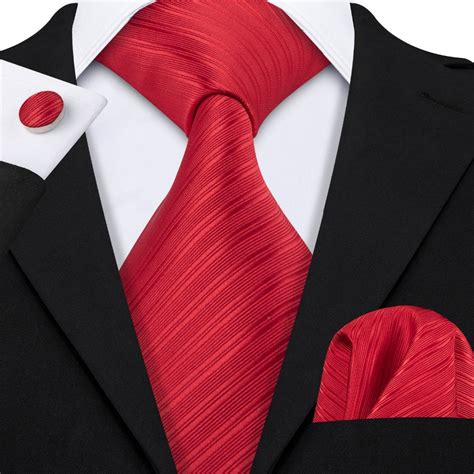 red silk ties for men