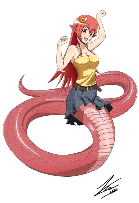 red snake girl anime