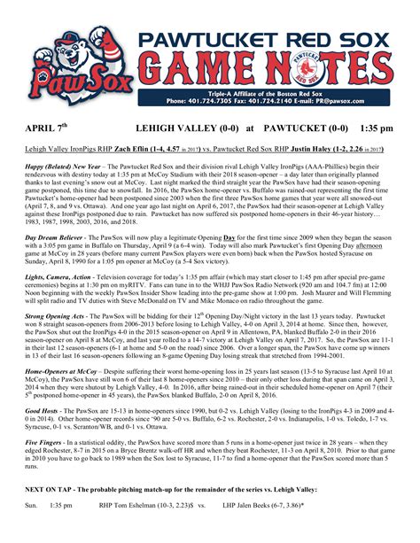 red sox game notes