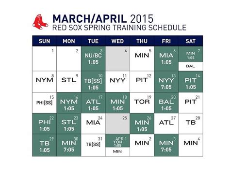 red sox spring training record