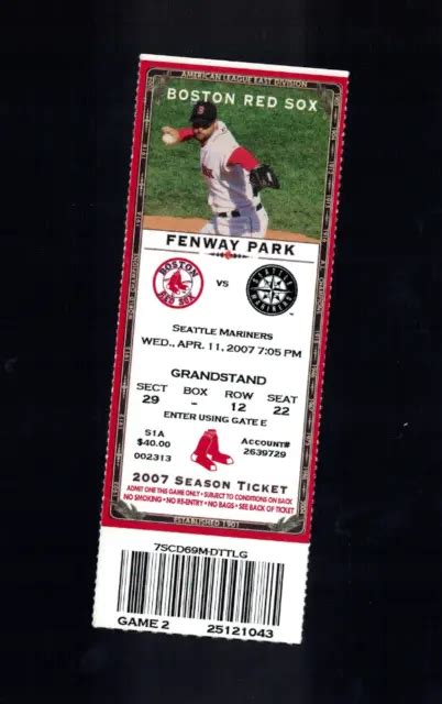 red sox vs mariners tickets