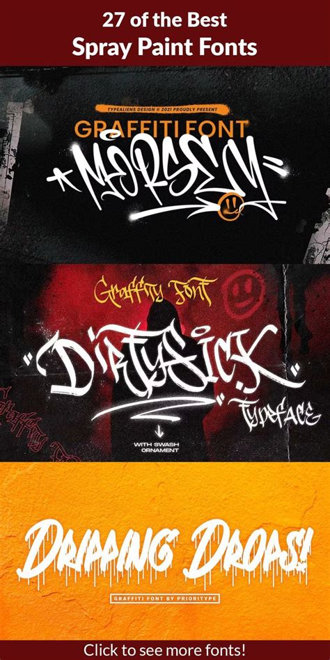 Red Spray Paint Font