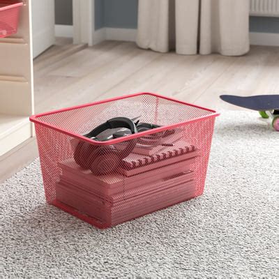 Red Storage Boxes Baskets