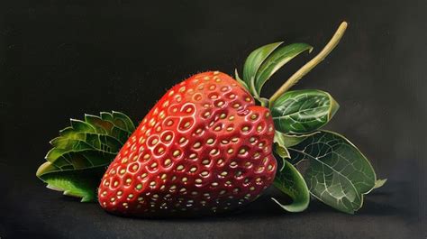 Red Strawberry Drawing