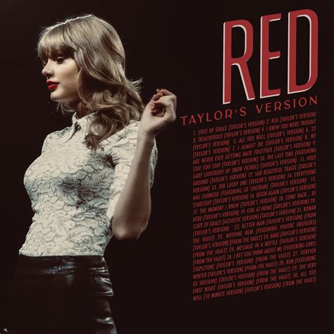 red taylor swift album song