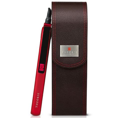 red titanium flat iron