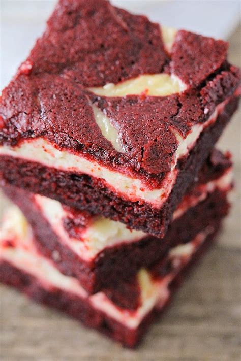 red velvet cheesecake brownies with cake mix