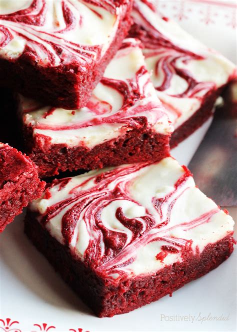 red velvet swirl brownies