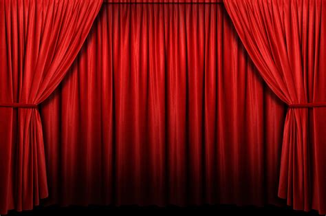 red velvet theatre curtain