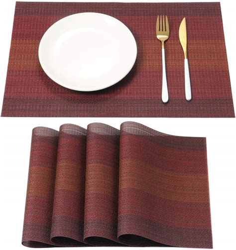 Red Washable Placemats