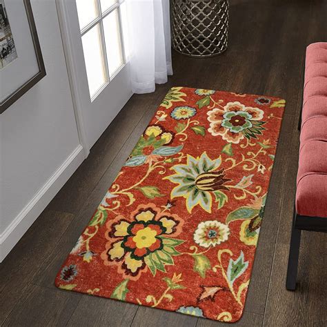 Red Washable Runner Rugs