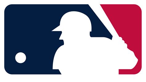 red white and blue baseball logo