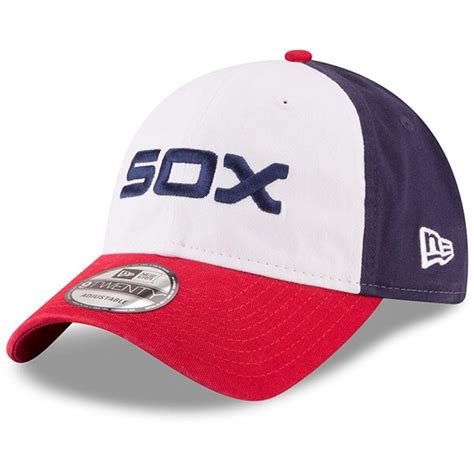 red white and blue white sox hat