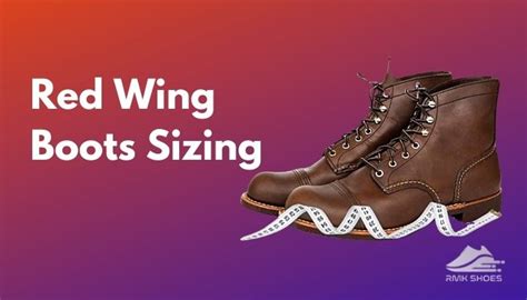 red wing motorcycle boots size chart