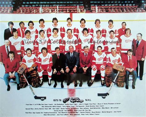 red wings 1975 roster