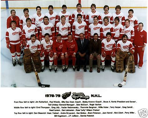 red wings 1978 roster