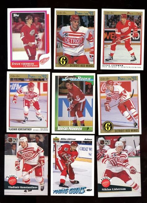 red wings hockey cards