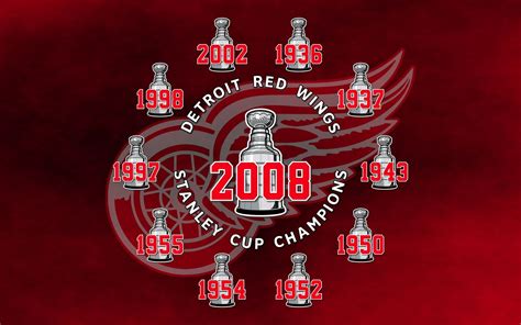 red wings stanley cup record