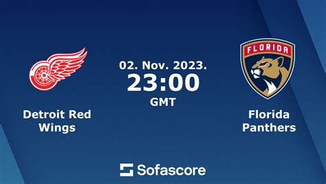 red wings vs panthers score
