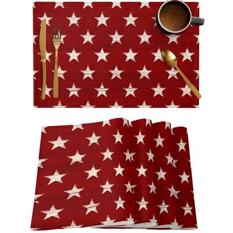 Red Wipeable Placemats