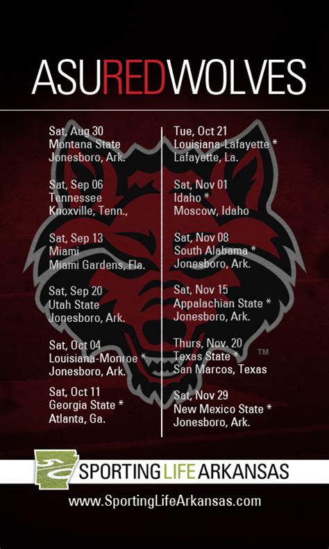 red wolves soccer schedule